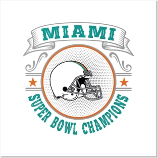 Miami Super Bowl Champions Posters and Art